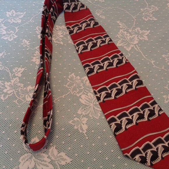 50S STYLED MODERNIST MAN RETRO TIE BY ZYLOS GEORGE MACHADO - Picture 1 of 4